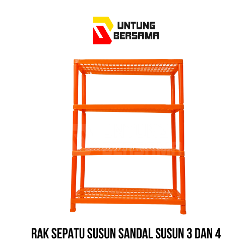 Rak Sepatu Sandal Susun 3, Susun 4