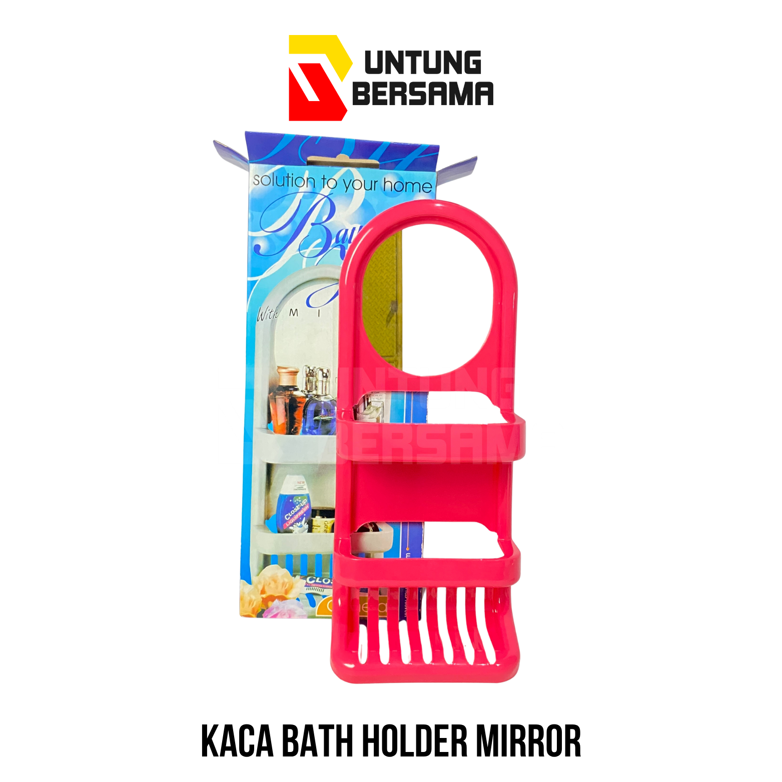 Mirror Bath Holder / Cermin Toilet / Cermin Kosmetik