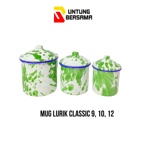 Mug Lurik Classic Serbaguna Ukuran 9, 10, 12