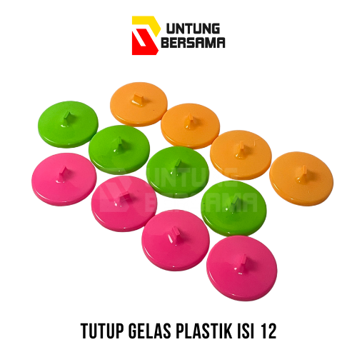 Tutup Gelas Plastik Pasific Isi 12pcs