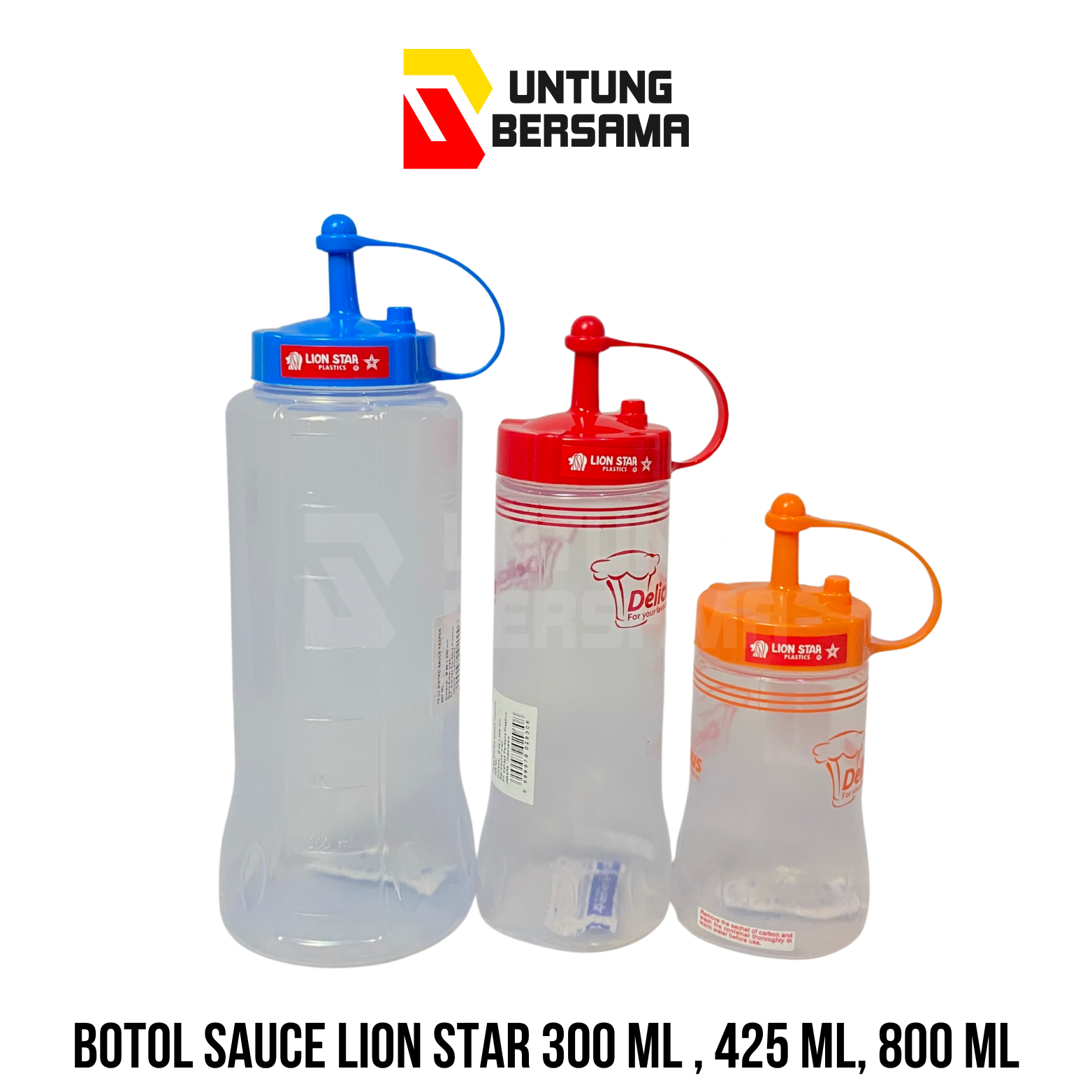 Lion Star Botol Saus / Sauce Keeper Bistro 300 Ml , 425 Ml , 800 Ml