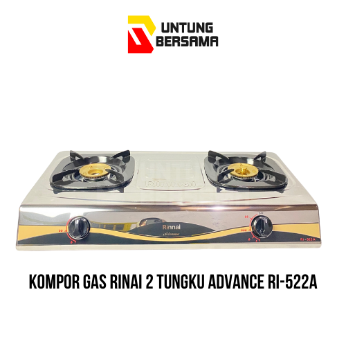 Kompor Gas Rinnai 2 Tungku RI-522A