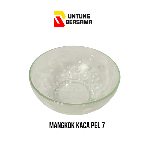 Mangkok Kaca Pel 7 / 12 Pcs / Per Pcs Dapat Kardus