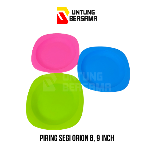 Piring Segi Plastik Orion 8, 9