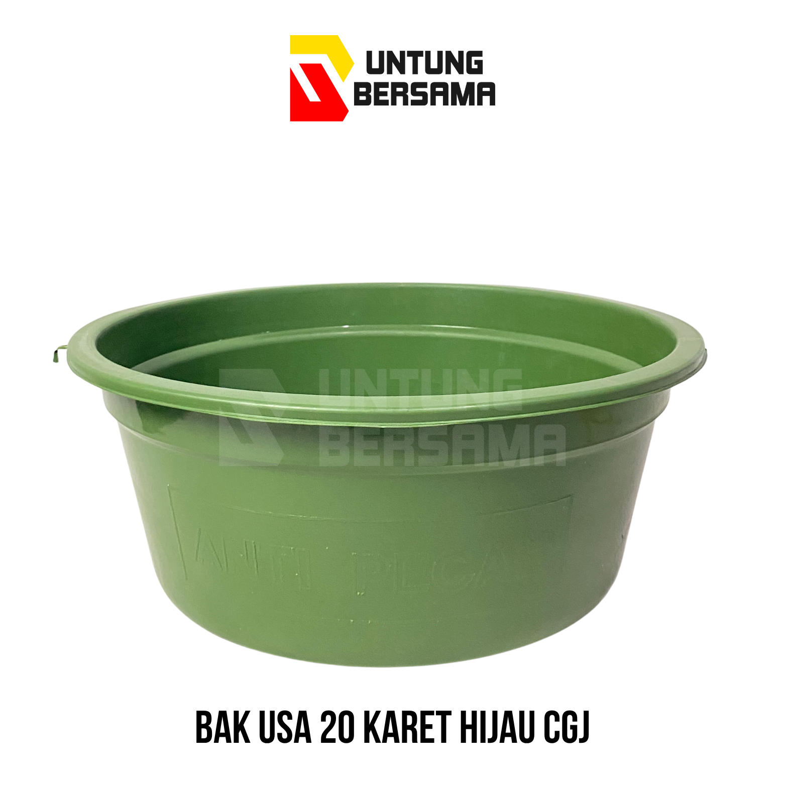 Waskom Bulat Usa 20 Hijau Cgj / Waskom Plastik Serbaguna / Bak Cuci Baju