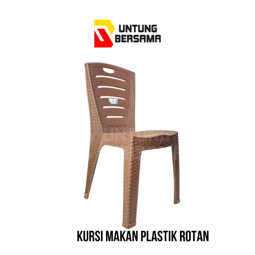 Kursi Makan Plastik Rotan Apollystar