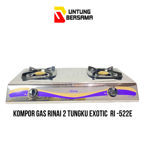 Kompor Gas Rinnai 2 Tungku RI-522E