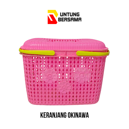 Keranjang Okinawa Dx Warna Warni + Tutup Super Besar
