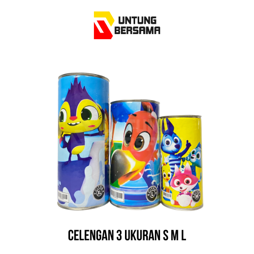 Celengan Karakter 3 Ukuran S, M, L