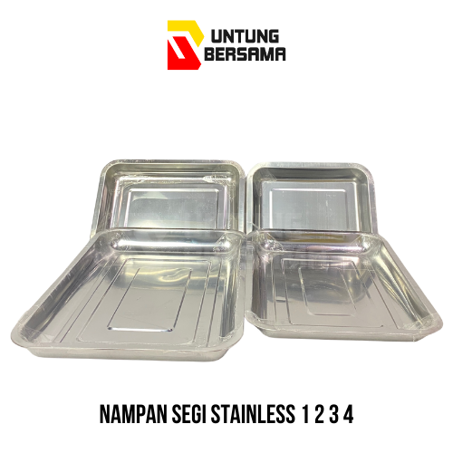 Nampan Segi Stainless 01, 02, 03, 04