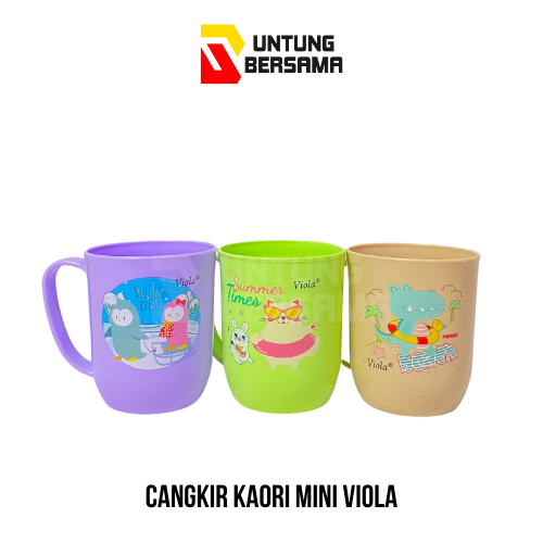 Cangkir Mini Anak Kaori Viola Warna Warni