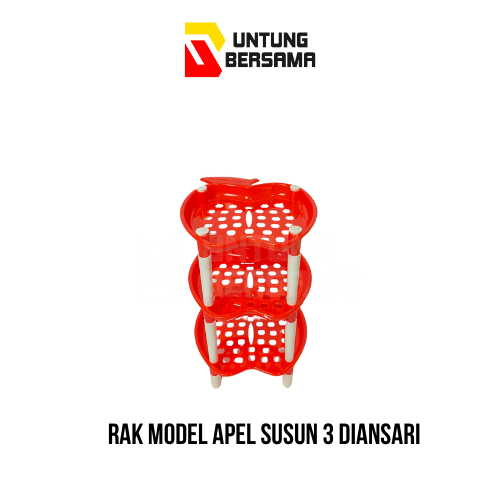 Rak Motif Apel Susun 3 Diansari/ Rak Susun Serbaguna
