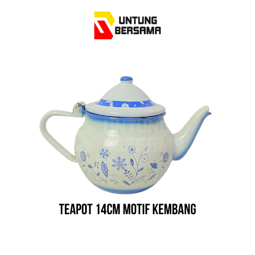 Teapot/ Teko Teh 14 Cm Motif Kembang Cantik Classic