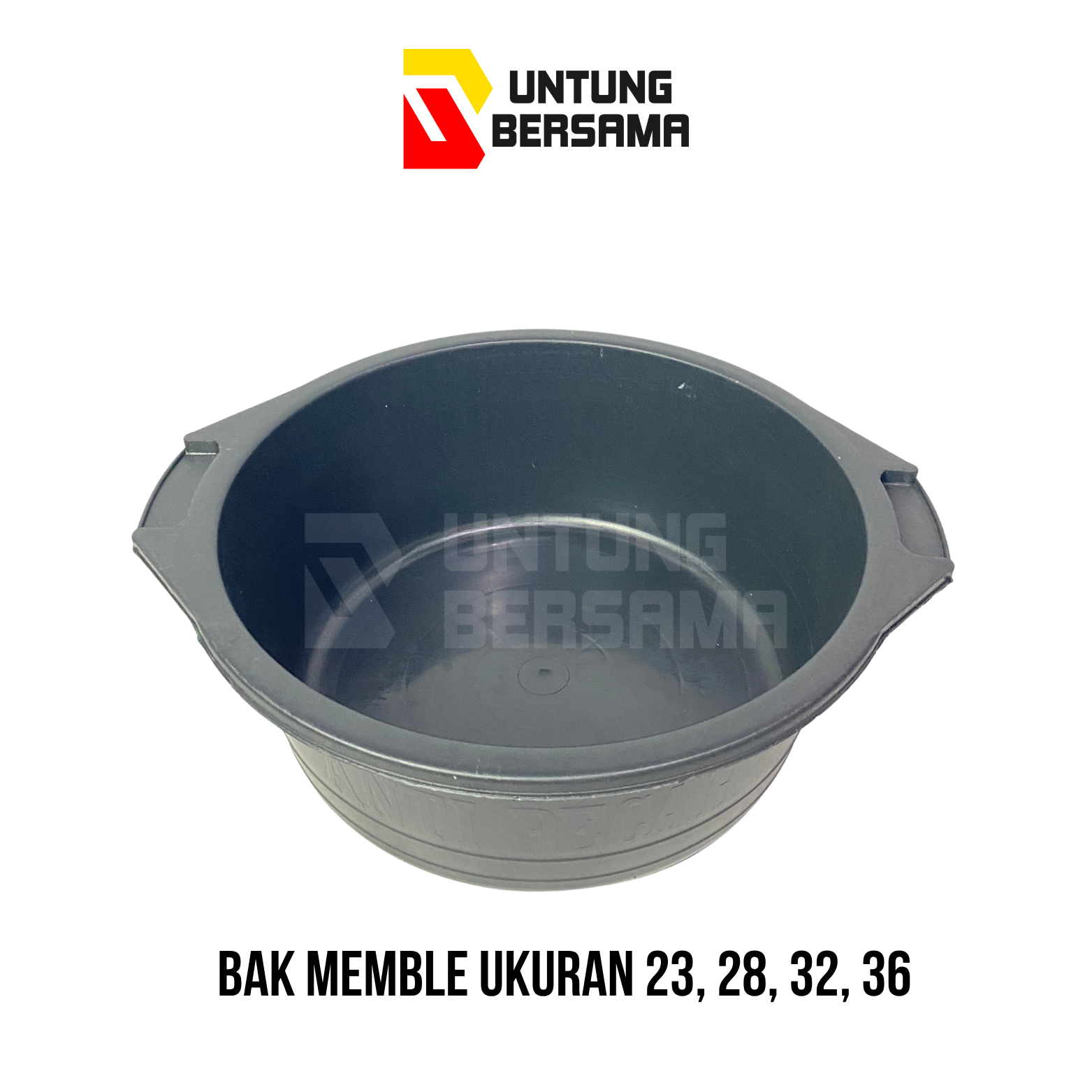 Waskom / Bak Memble Hitam Ukuran 23, 28, 32, 36 Waskom Serbaguna Anti Pecah