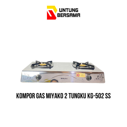 Kompor Gas Miyako 2 Tungku Kg-502 SS