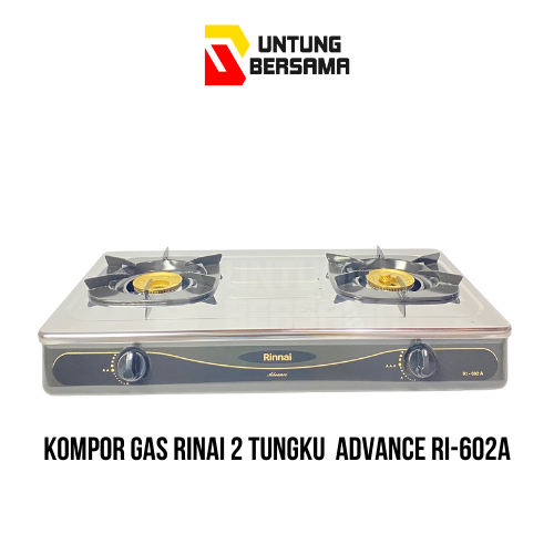 Kompor Gas Rinnai 2 Tungku RI-602A