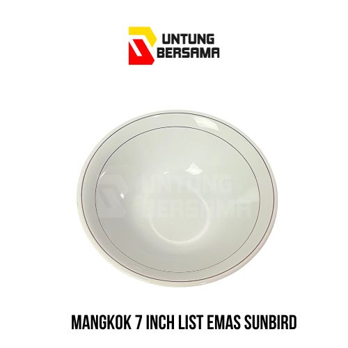 Mangkok 7 Inch List Emas Sunbird