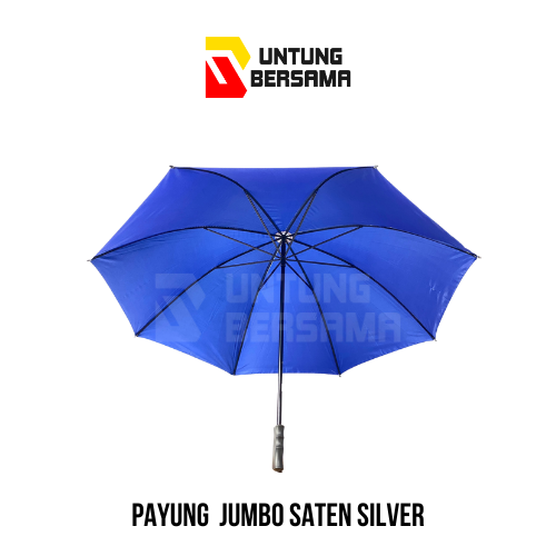 Payung Jumbo Saten Silve/ Payung Dewasa
