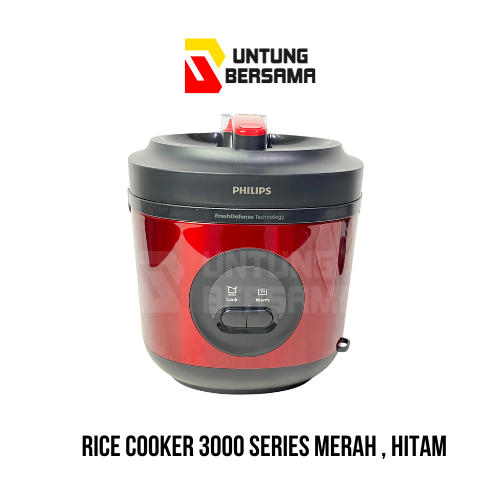 Rice Cooker Philips 3000 merah hitam