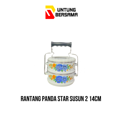 Rantang Enamel Susun 2 1/2 14 cm