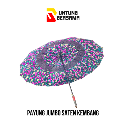 Payung Jumbo Saten Kembang/Payung Dewasa
